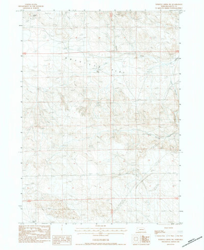 United States Geological Survey Whistle Creek SW, NE (1983, 24000-Scale) digital map