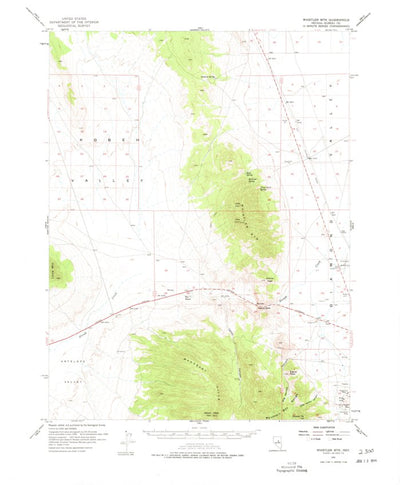United States Geological Survey Whistler Mountain, NV (1956, 62500-Scale) digital map