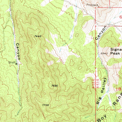 United States Geological Survey Whistler Mountain, NV (1956, 62500-Scale) digital map