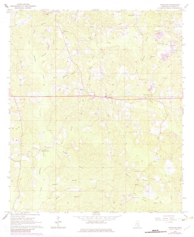 United States Geological Survey Whistler, MS (1964, 24000-Scale) digital map