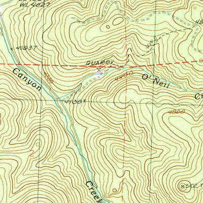 United States Geological Survey Whistler Point, OR (1990, 24000-Scale) digital map