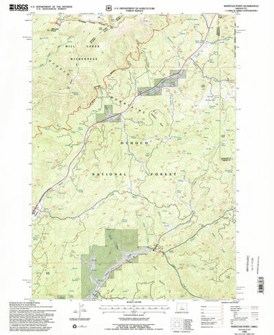 United States Geological Survey Whistler Point, OR (1992, 24000-Scale) digital map