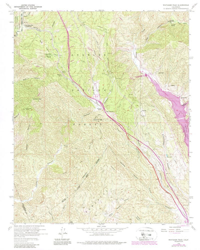 United States Geological Survey Whitaker Peak, CA (1958, 24000-Scale) digital map