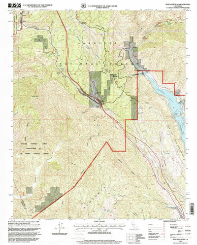 United States Geological Survey Whitaker Peak, CA (1995, 24000-Scale) digital map