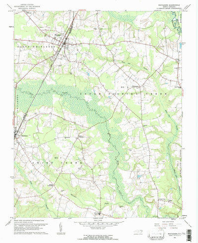 United States Geological Survey Whitakers, NC (1961, 24000-Scale) digital map