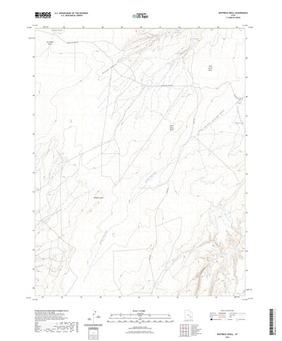 United States Geological Survey Whitbeck Knoll, UT (2023, 24000-Scale) digital map
