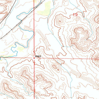 United States Geological Survey Whitcomb Hill, WY (1990, 24000-Scale) digital map