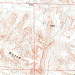 United States Geological Survey Whitcomb Hill, WY (1990, 24000-Scale) digital map