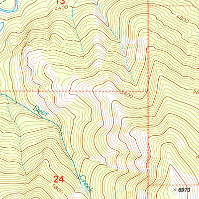 United States Geological Survey Whitcomb Peak, MT (1994, 24000-Scale) digital map