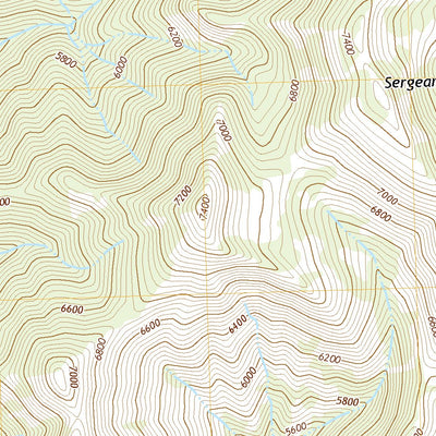 United States Geological Survey Whitcomb Peak, MT (2020, 24000-Scale) digital map