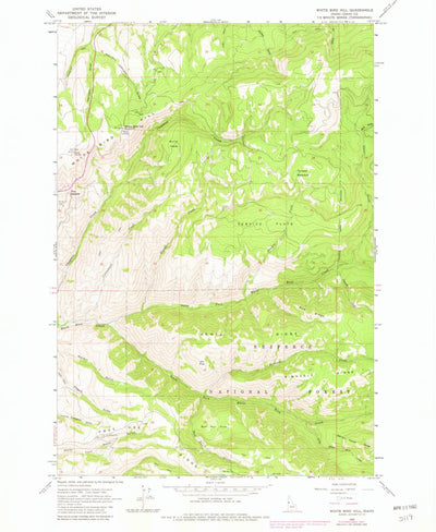 United States Geological Survey White Bird Hill, ID (1963, 24000-Scale) digital map