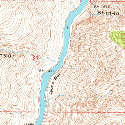 United States Geological Survey White Bird, ID (1963, 24000-Scale) digital map