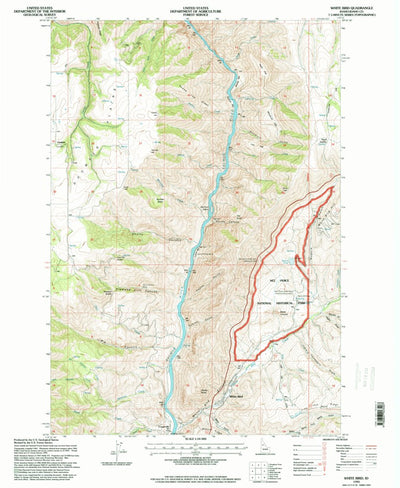 United States Geological Survey White Bird, ID (1995, 24000-Scale) digital map