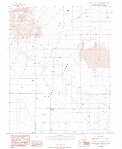 United States Geological Survey White Blotch Springs NE, NV (1987, 24000-Scale) digital map