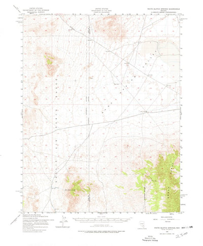 United States Geological Survey White Blotch Springs, NV (1952, 62500-Scale) digital map