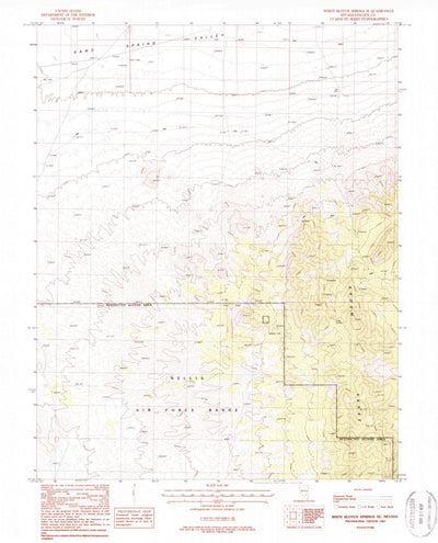 United States Geological Survey White Blotch Springs SE, NV (1987, 24000-Scale) digital map