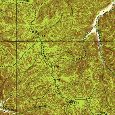United States Geological Survey White Bluff, TN (1930, 62500-Scale) digital map
