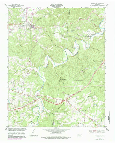 United States Geological Survey White Bluff, TN (1966, 24000-Scale) digital map