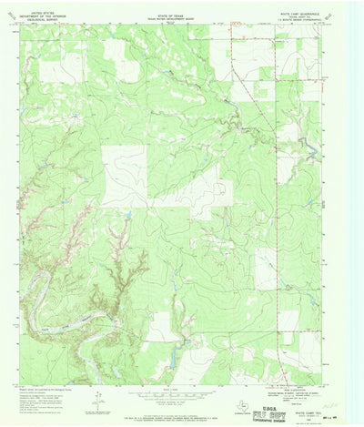 United States Geological Survey White Camp, TX (1968, 24000-Scale) digital map