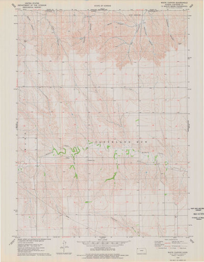 United States Geological Survey White Canyon, KS (1976, 24000-Scale) digital map