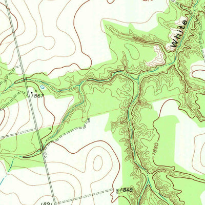 United States Geological Survey White Canyon, TX (1969, 24000-Scale) digital map