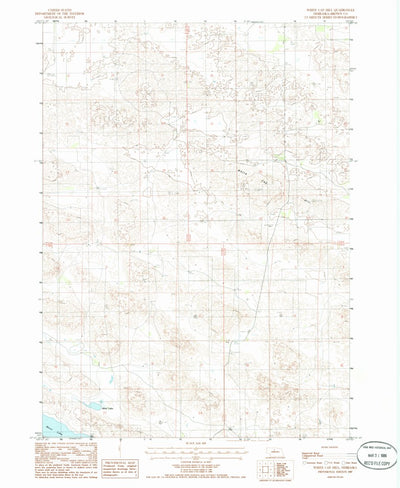 United States Geological Survey White Cap Hill, NE (1985, 24000-Scale) digital map