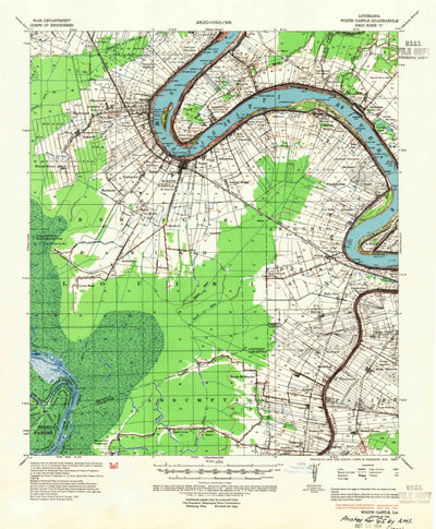 United States Geological Survey White Castle, LA (1936, 62500-Scale) digital map