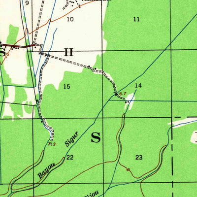 United States Geological Survey White Castle, LA (1936, 62500-Scale) digital map