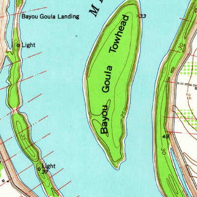 United States Geological Survey White Castle, LA (1953, 24000-Scale) digital map
