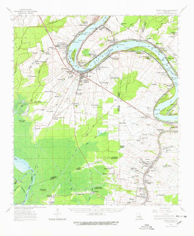 United States Geological Survey White Castle, LA (1963, 62500-Scale) digital map