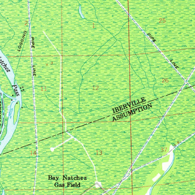 United States Geological Survey White Castle, LA (1963, 62500-Scale) digital map