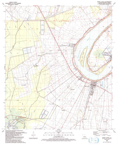 United States Geological Survey White Castle, LA (1992, 24000-Scale) digital map