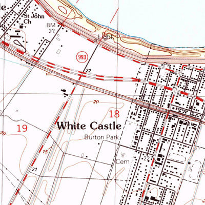United States Geological Survey White Castle, LA (1992, 24000-Scale) digital map
