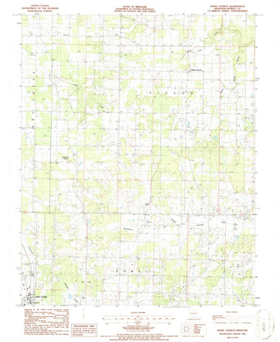 United States Geological Survey White Church, MO (1986, 24000-Scale) digital map