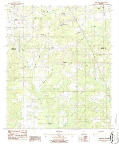 United States Geological Survey White City, AL (1987, 24000-Scale) digital map