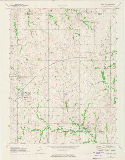 United States Geological Survey White City, KS (1971, 24000-Scale) digital map