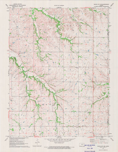 United States Geological Survey White City NE, KS (1971, 24000-Scale) digital map