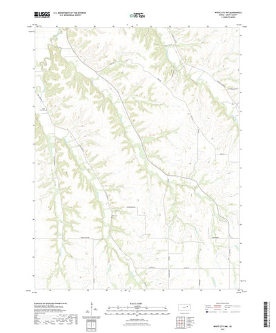 United States Geological Survey White City NW, KS (2022, 24000-Scale) digital map