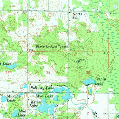 United States Geological Survey White Cloud, MI (1959, 62500-Scale) digital map