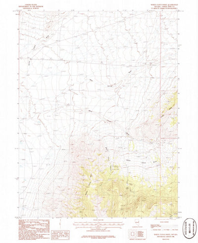 United States Geological Survey White Cloud Point, NV (1986, 24000-Scale) digital map
