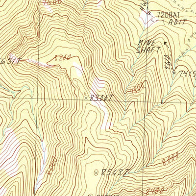United States Geological Survey White Cloud Point, NV (1986, 24000-Scale) digital map