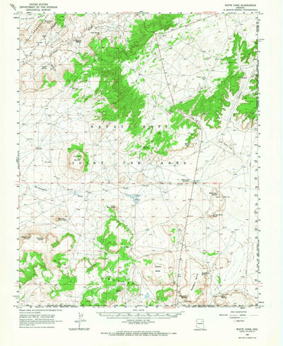 United States Geological Survey White Cone, AZ (1966, 62500-Scale) digital map