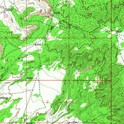 United States Geological Survey White Cone, AZ (1966, 62500-Scale) digital map