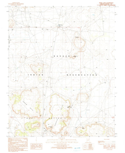 United States Geological Survey White Cone, AZ (1991, 24000-Scale) digital map