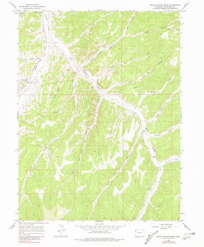 United States Geological Survey White Coyote Draw, CO (1964, 24000-Scale) digital map