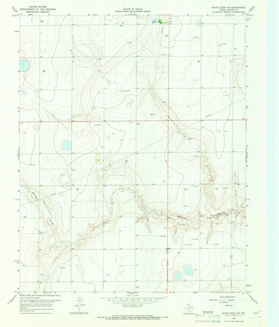 United States Geological Survey White Deer SW, TX (1966, 24000-Scale) digital map