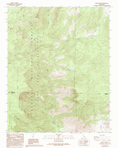 United States Geological Survey White Dome, CA (1987, 24000-Scale) digital map
