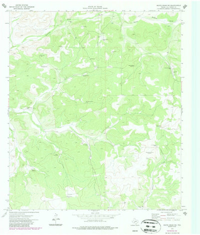 United States Geological Survey White Draw NE, TX (1973, 24000-Scale) digital map