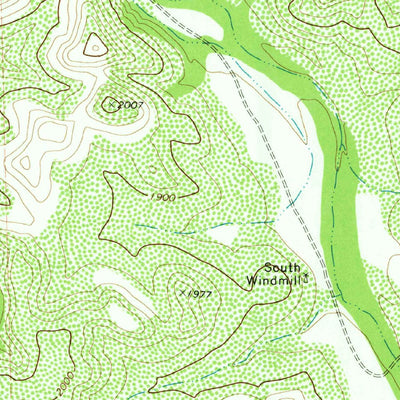 United States Geological Survey White Draw NW, TX (1973, 24000-Scale) digital map