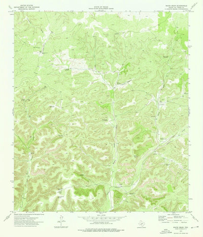 United States Geological Survey White Draw, TX (1973, 24000-Scale) digital map